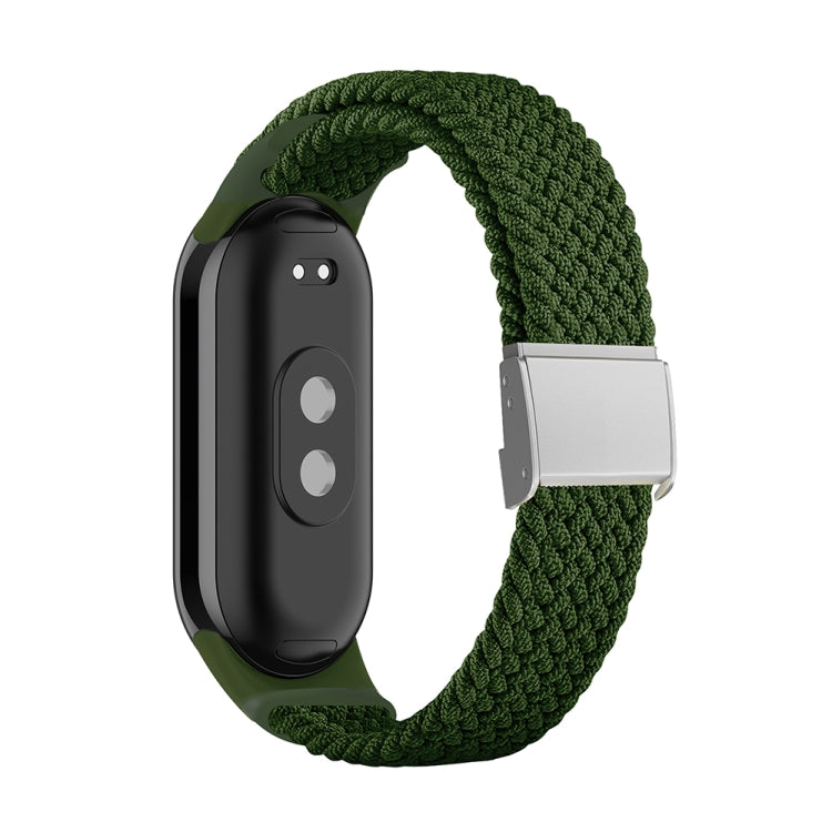 Adjustable Nylon Braided Steel Buckle Watch Band, For Xiaomi Mi Band 8