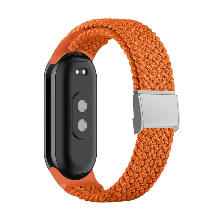 Bracelet de montre réglable en nylon tressé avec boucle en acier, pour Xiaomi Mi Band 8