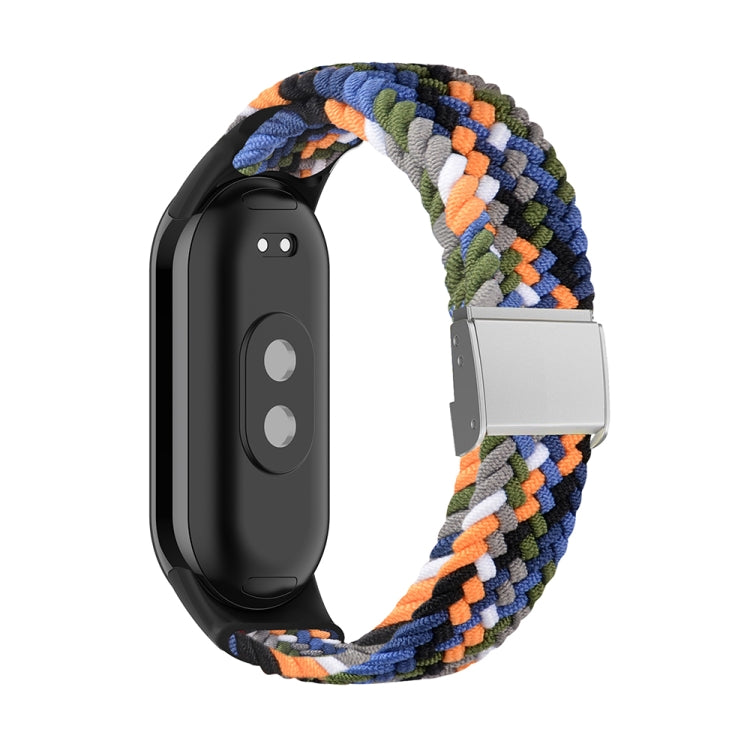 Bracelet de montre réglable en nylon tressé avec boucle en acier, pour Xiaomi Mi Band 8