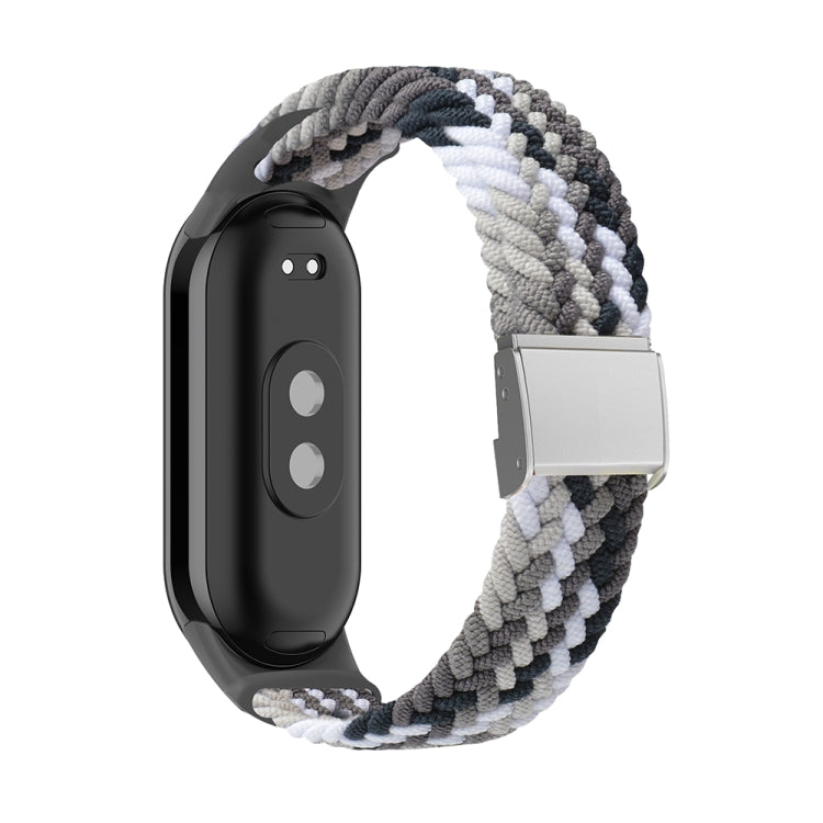 Bracelet de montre réglable en nylon tressé avec boucle en acier, pour Xiaomi Mi Band 8