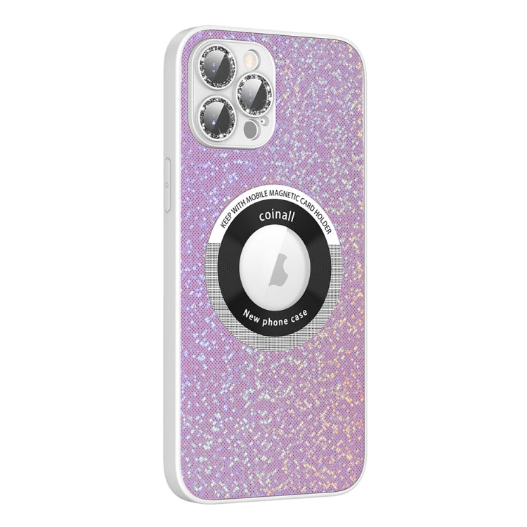Colorful Glitter Magnetic Magsafe TPU + PC Phone Case, For iPhone 11 Pro Max