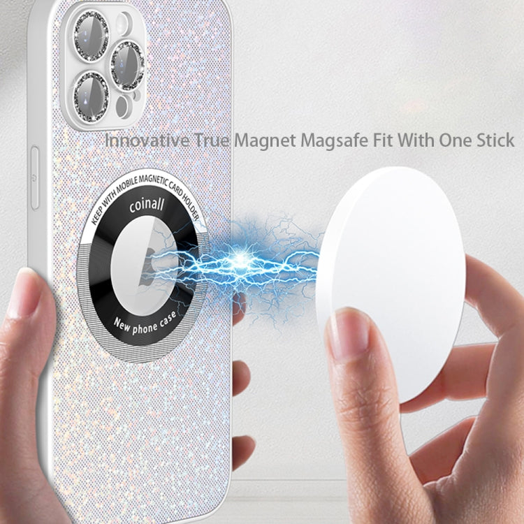 Colorful Glitter Magnetic Magsafe TPU + PC Phone Case, For iPhone 11 Pro Max