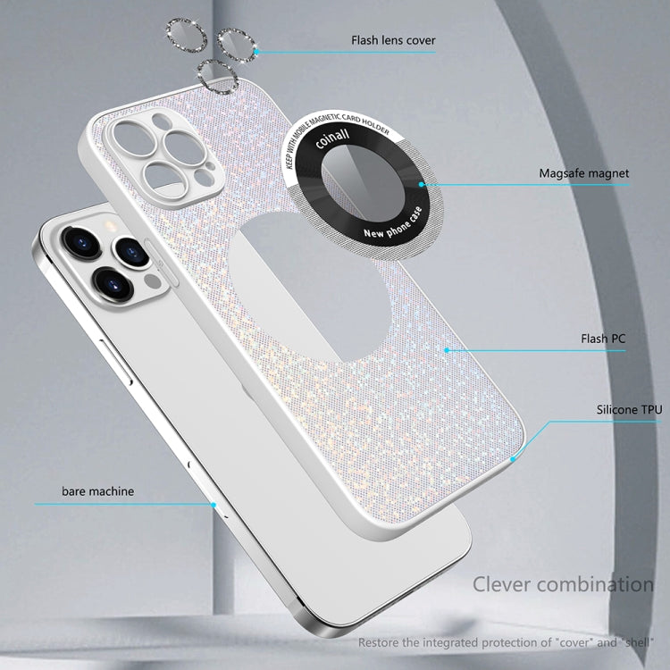 Colorful Glitter Magnetic Magsafe TPU + PC Phone Case, For iPhone 11 Pro Max