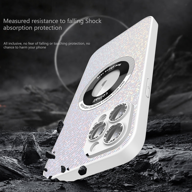 Colorful Glitter Magnetic Magsafe TPU + PC Phone Case, For iPhone 11 Pro Max