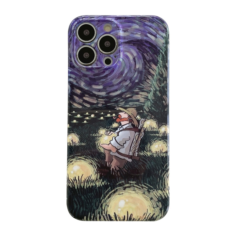 Oil Painting Pattern Glossy PC Phone Case, For iPhone 14 Pro, For iPhone 14 Pro Max, For iPhone 13 Pro Max, For iPhone 13 Pro, For iPhone 13, For iPhone 12