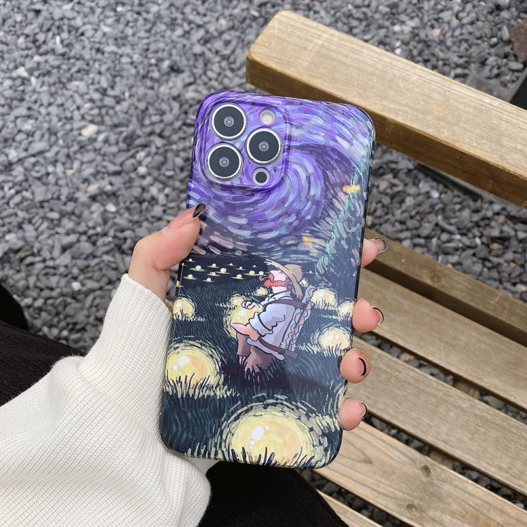 Oil Painting Pattern Glossy PC Phone Case, For iPhone 12 Pro Max, For iPhone 12 Pro, For iPhone 11 Pro Max, For iPhone 11