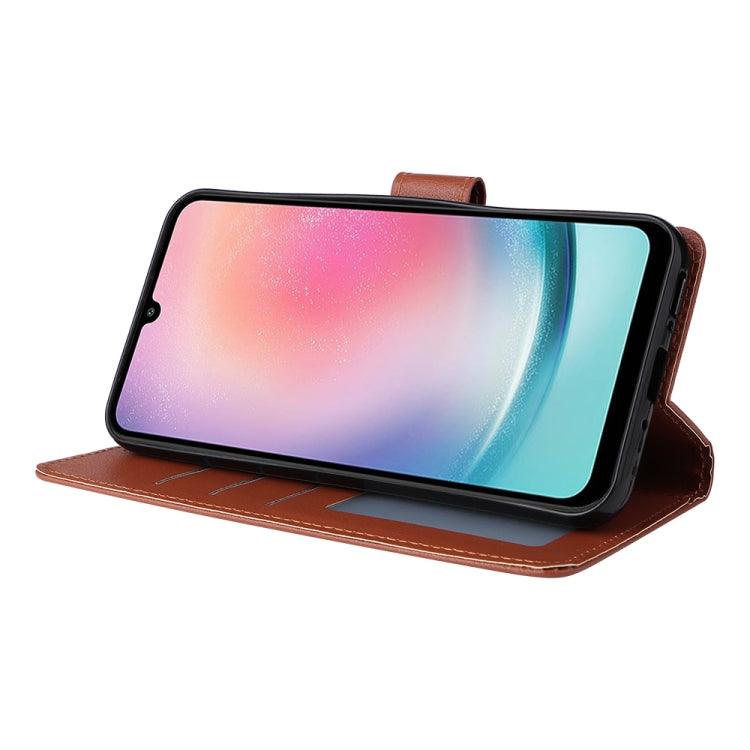 Multifunctional 3 Card Slots Leather Phone Case, For Samsung Galaxy A24 4G