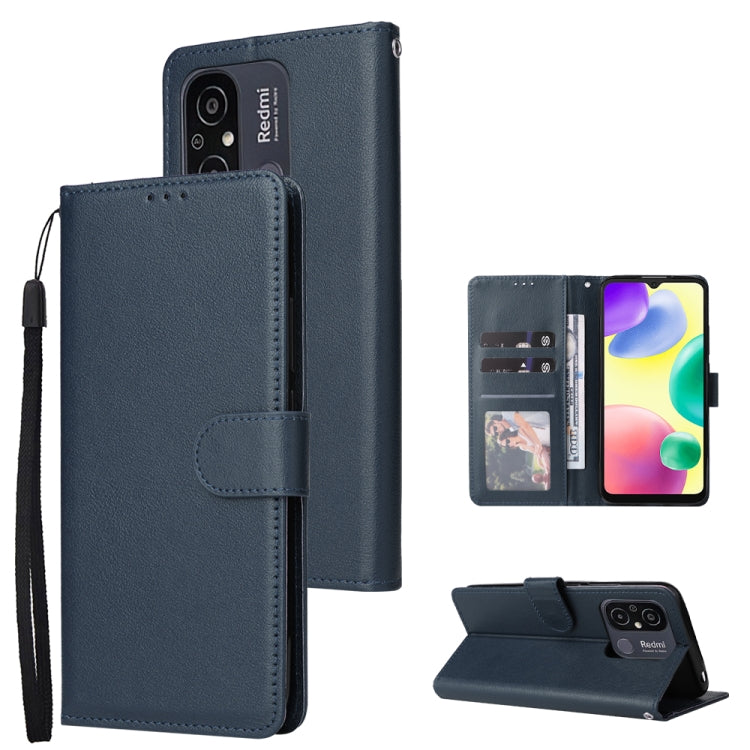 Multifunctional 3 Card Slots Leather Phone Case, For Xiaomi Redmi 11A 4G, For Xiaomi Redmi 12C