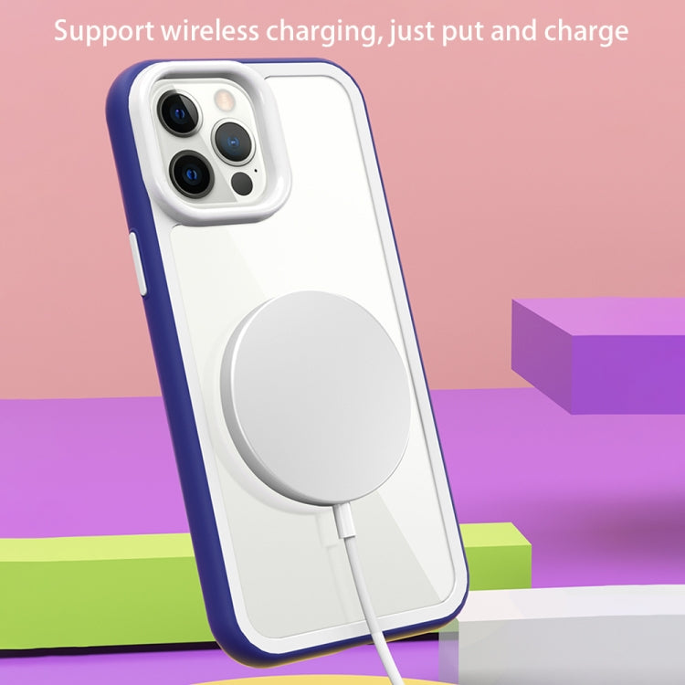 Color Frame 2 in 1 Hollow Cooling Phone Case, For iPhone 12, For iPhone 12 Pro