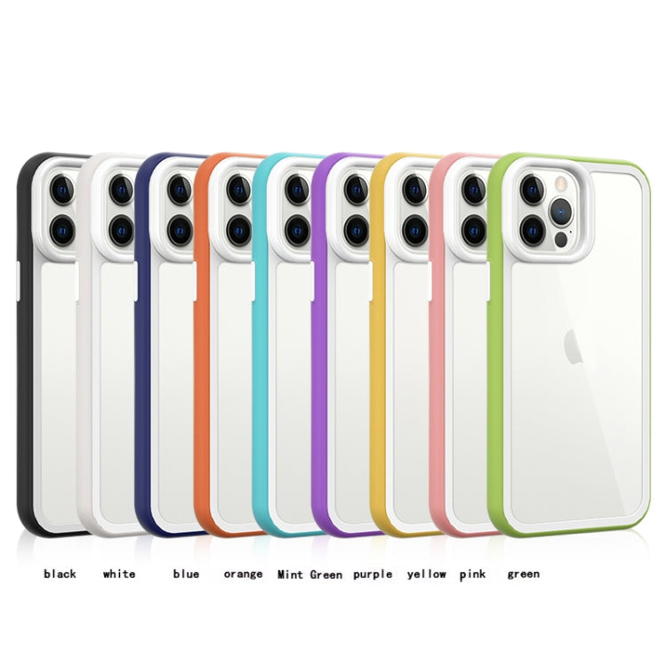 Color Frame 2 in 1 Hollow Cooling Phone Case, For iPhone 12, For iPhone 12 Pro