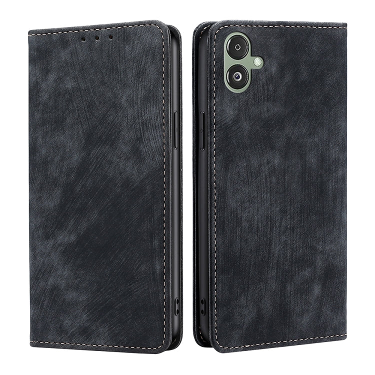 RFID Anti-theft Brush Magnetic Leather Phone Case