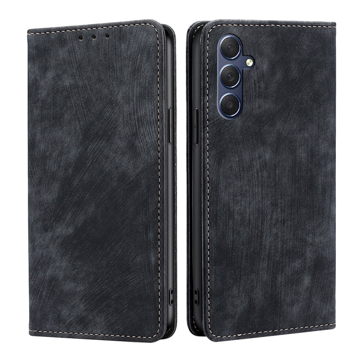 RFID Anti-theft Brush Magnetic Leather Phone Case