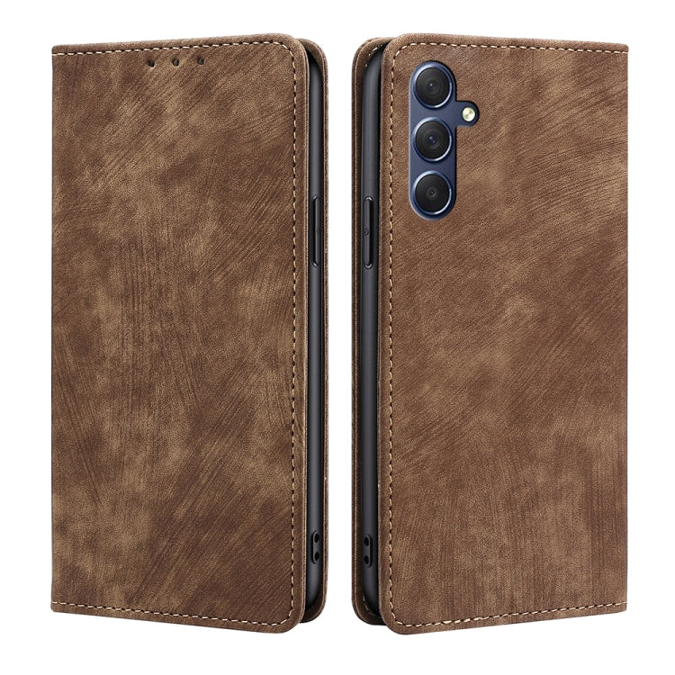 RFID Anti-theft Brush Magnetic Leather Phone Case