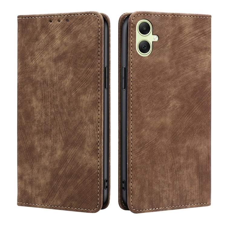 RFID Anti-theft Brush Magnetic Leather Phone Case