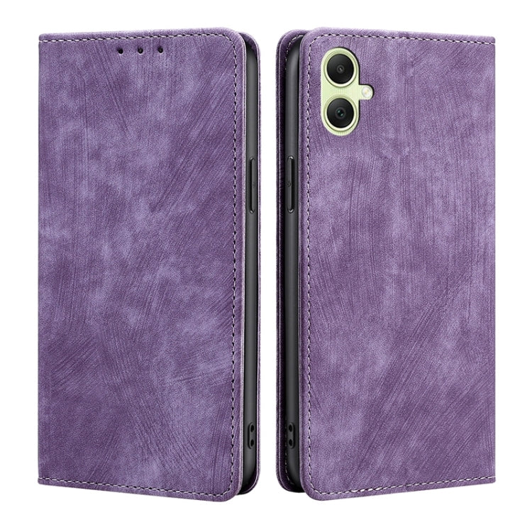 RFID Anti-theft Brush Magnetic Leather Phone Case