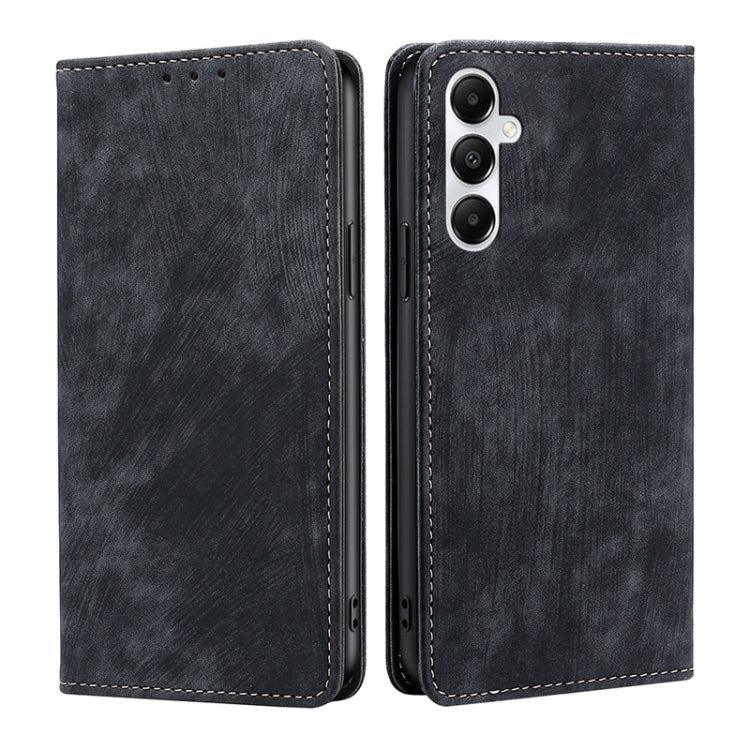 RFID Anti-theft Brush Magnetic Leather Phone Case
