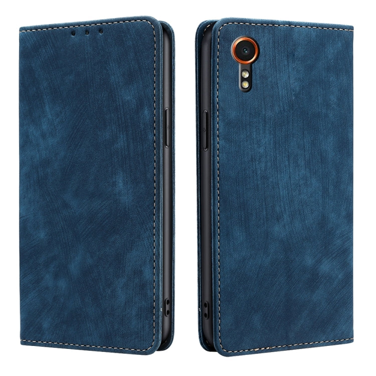 RFID Anti-theft Brush Magnetic Leather Phone Case