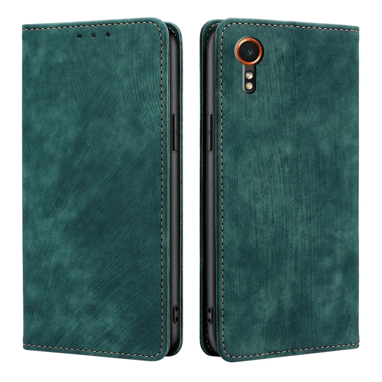 RFID Anti-theft Brush Magnetic Leather Phone Case