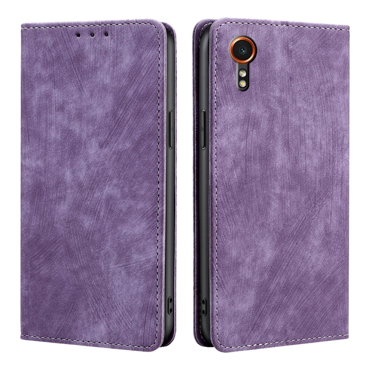 RFID Anti-theft Brush Magnetic Leather Phone Case