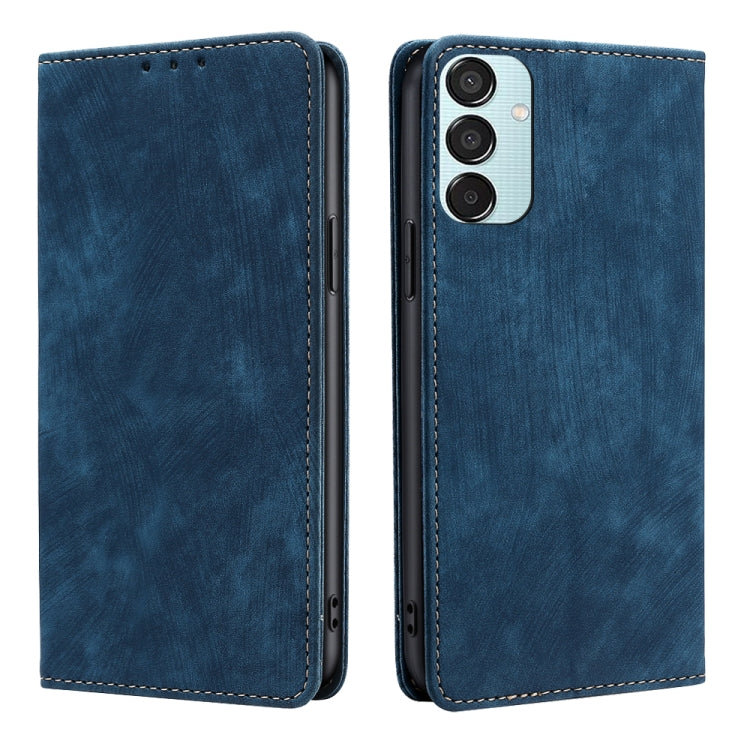 RFID Anti-theft Brush Magnetic Leather Phone Case