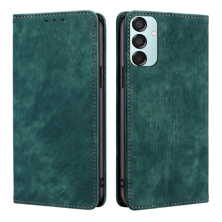 RFID Anti-theft Brush Magnetic Leather Phone Case