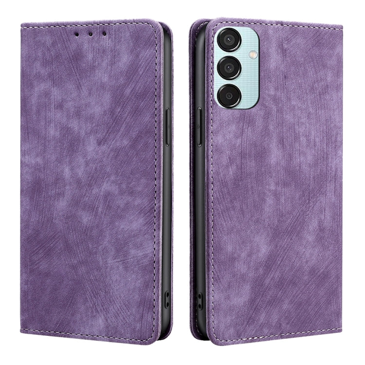 RFID Anti-theft Brush Magnetic Leather Phone Case