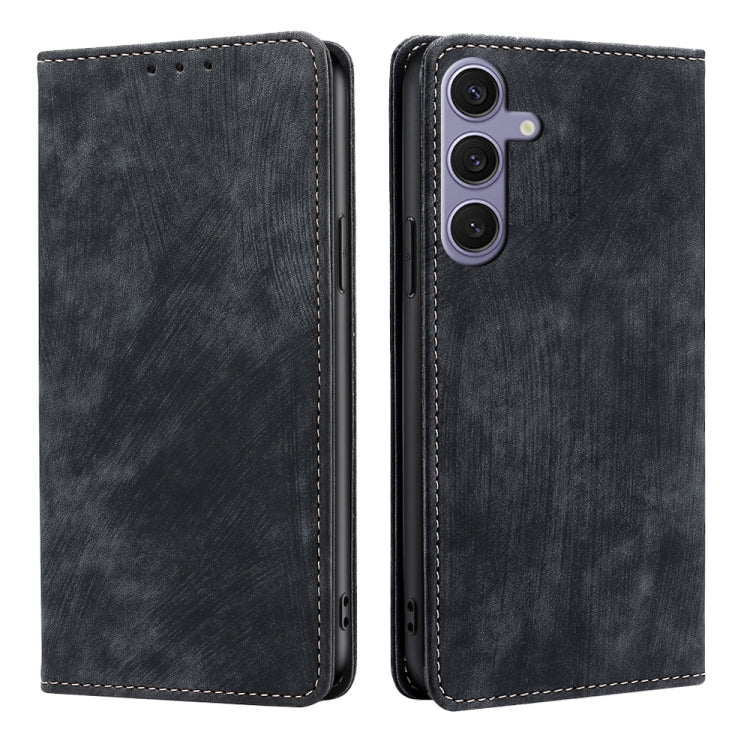 RFID Anti-theft Brush Magnetic Leather Phone Case