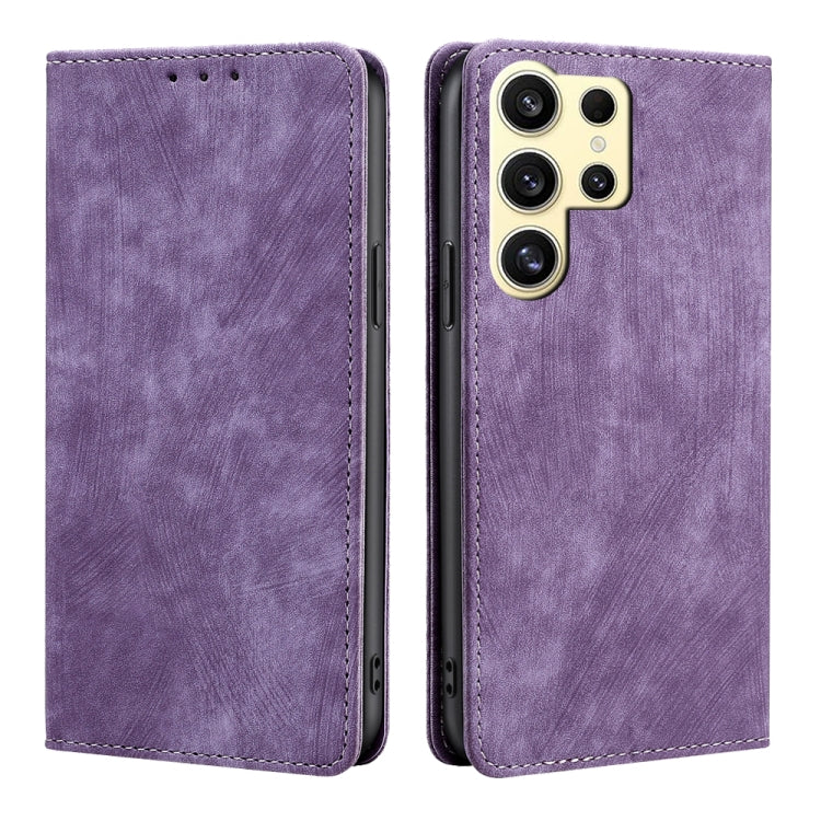 RFID Anti-theft Brush Magnetic Leather Phone Case