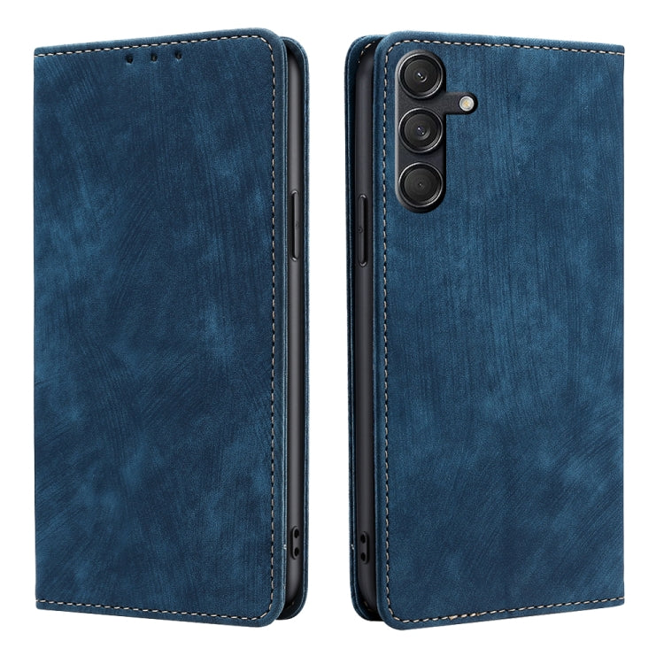 RFID Anti-theft Brush Magnetic Leather Phone Case