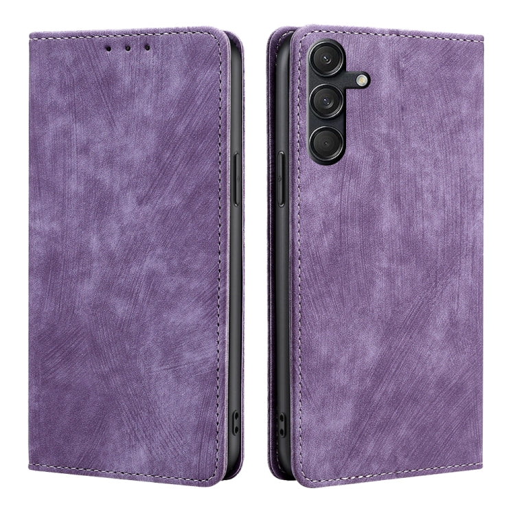 RFID Anti-theft Brush Magnetic Leather Phone Case