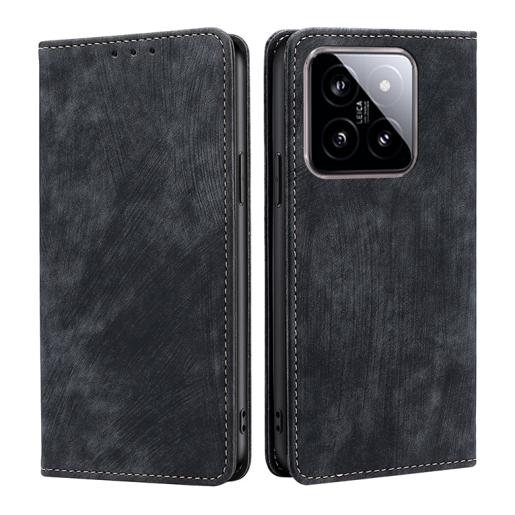 RFID Anti-theft Brush Magnetic Leather Phone Case