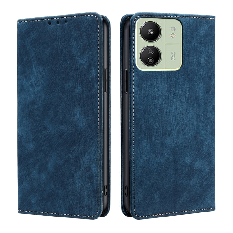 RFID Anti-theft Brush Magnetic Leather Phone Case