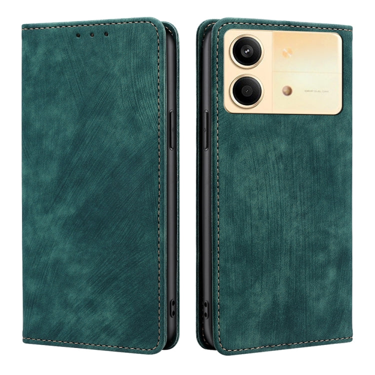 RFID Anti-theft Brush Magnetic Leather Phone Case