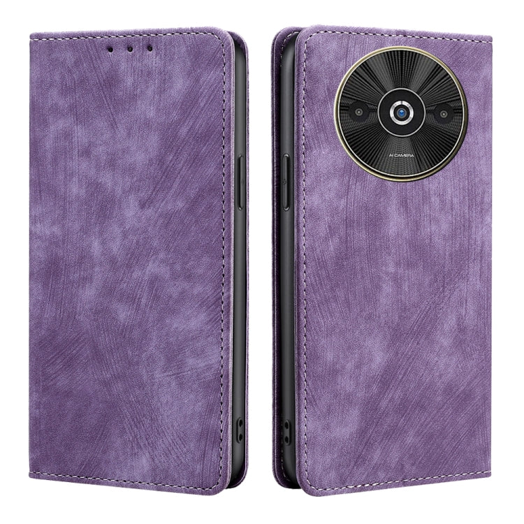 RFID Anti-theft Brush Magnetic Leather Phone Case