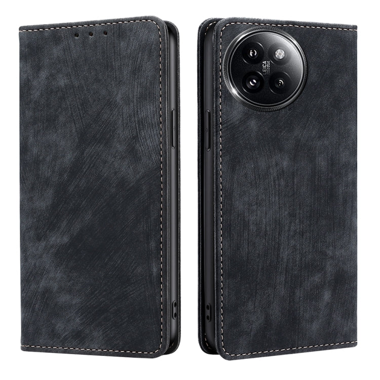 RFID Anti-theft Brush Magnetic Leather Phone Case