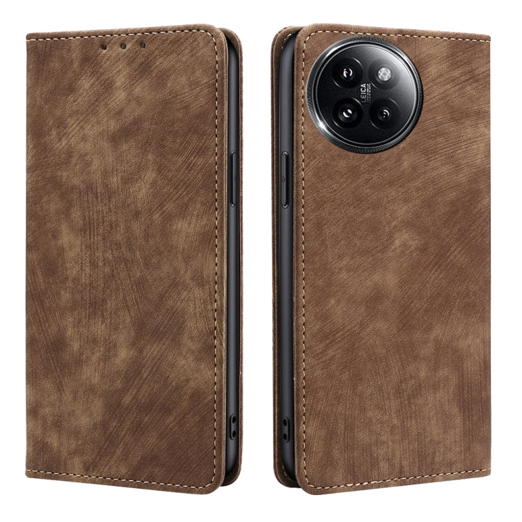 RFID Anti-theft Brush Magnetic Leather Phone Case