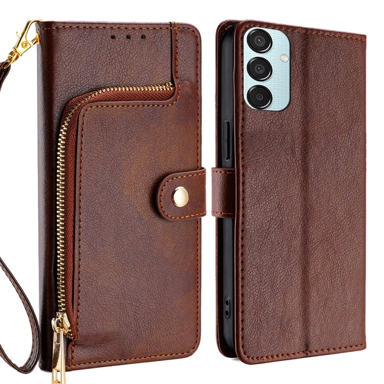 Zipper Bag Leather Phone Case, For Samsung Galaxy M55 5G, For Samsung Galaxy M15 5G, For Samsung Galaxy S24+ 5G, For Samsung Galaxy S24 5G, For Samsung Galaxy M54 5G, For Samsung Galaxy F14 5G