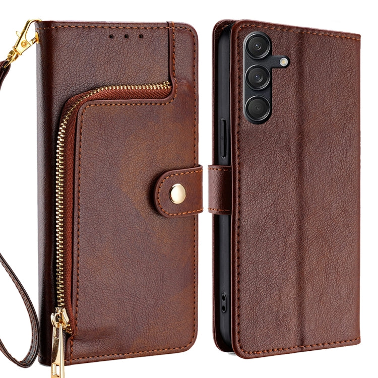 Zipper Bag Leather Phone Case, For Samsung Galaxy M55 5G, For Samsung Galaxy M15 5G, For Samsung Galaxy S24+ 5G, For Samsung Galaxy S24 5G, For Samsung Galaxy M54 5G, For Samsung Galaxy F14 5G