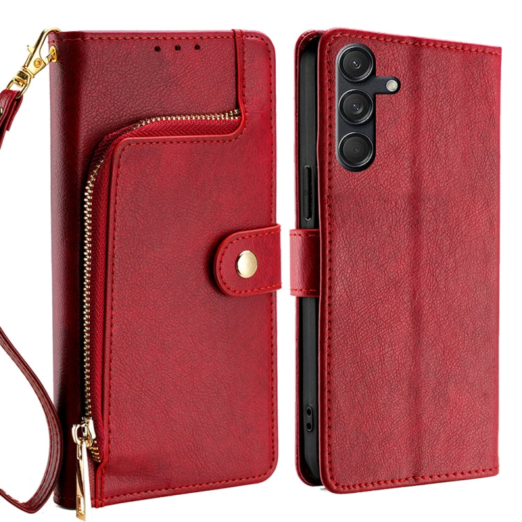 Zipper Bag Leather Phone Case, For Samsung Galaxy M55 5G, For Samsung Galaxy M15 5G, For Samsung Galaxy S24+ 5G, For Samsung Galaxy S24 5G, For Samsung Galaxy M54 5G, For Samsung Galaxy F14 5G