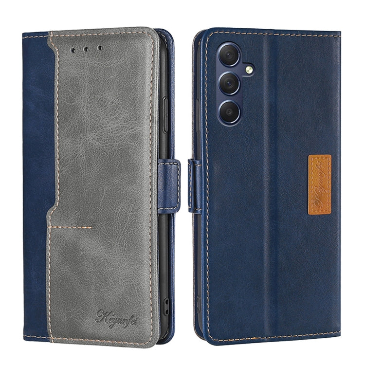 Contrast Color Side Buckle Leather Phone Case
