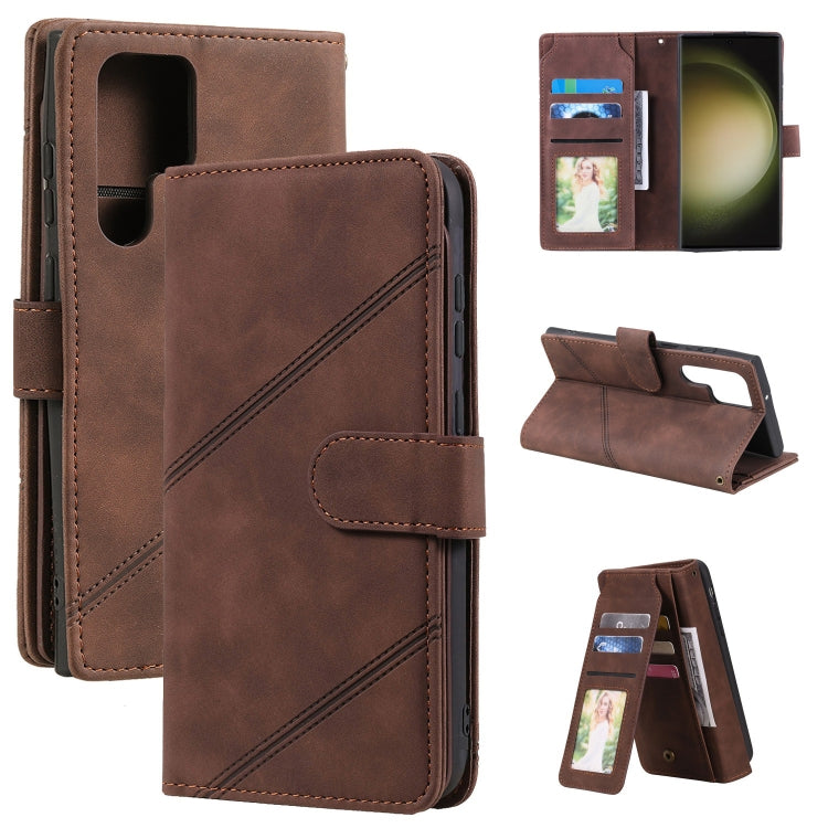 Skin Feel Multi-card Wallet Leather Phone Case, For Samsung Galaxy S23 5G, For Samsung Galaxy S23 Ultra 5G