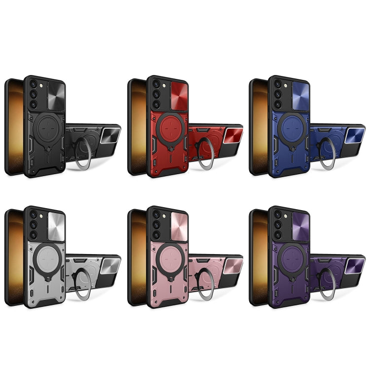 CD Texture Sliding Camshield Magnetic Holder Phone Case, For Samsung Galaxy S23+ 5G, For Samsung Galaxy S23 5G, For Samsung Galaxy S20 FE, For Samsung Galaxy A73 5G