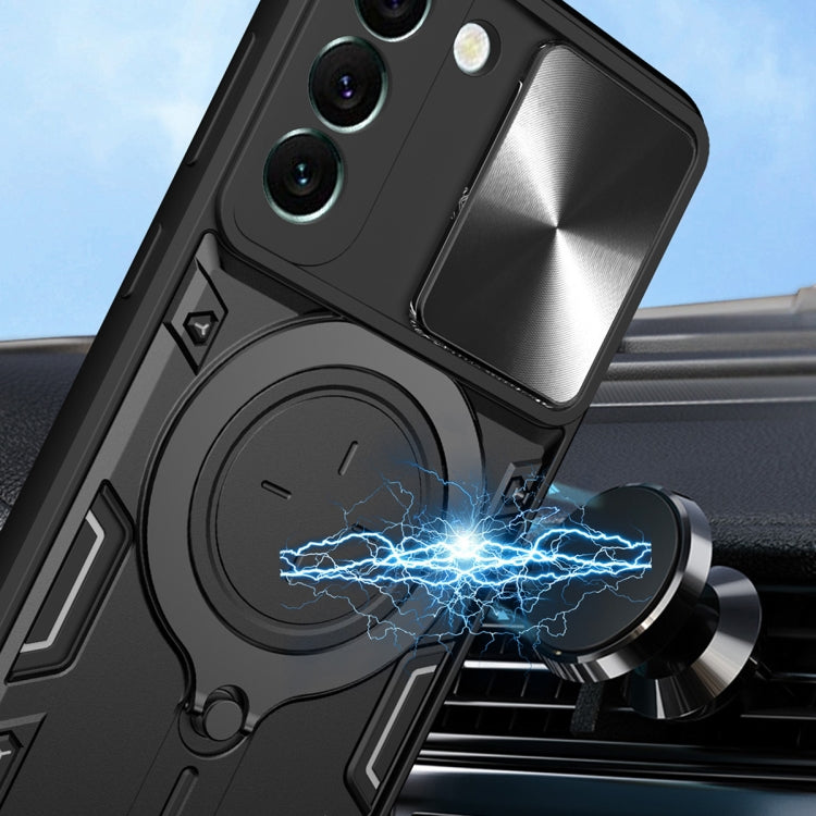 CD Texture Sliding Camshield Magnetic Holder Phone Case, For Samsung Galaxy S22 5G, For Samsung Galaxy A13 5G, For Samsung Galaxy A03s, For Samsung Galaxy A53