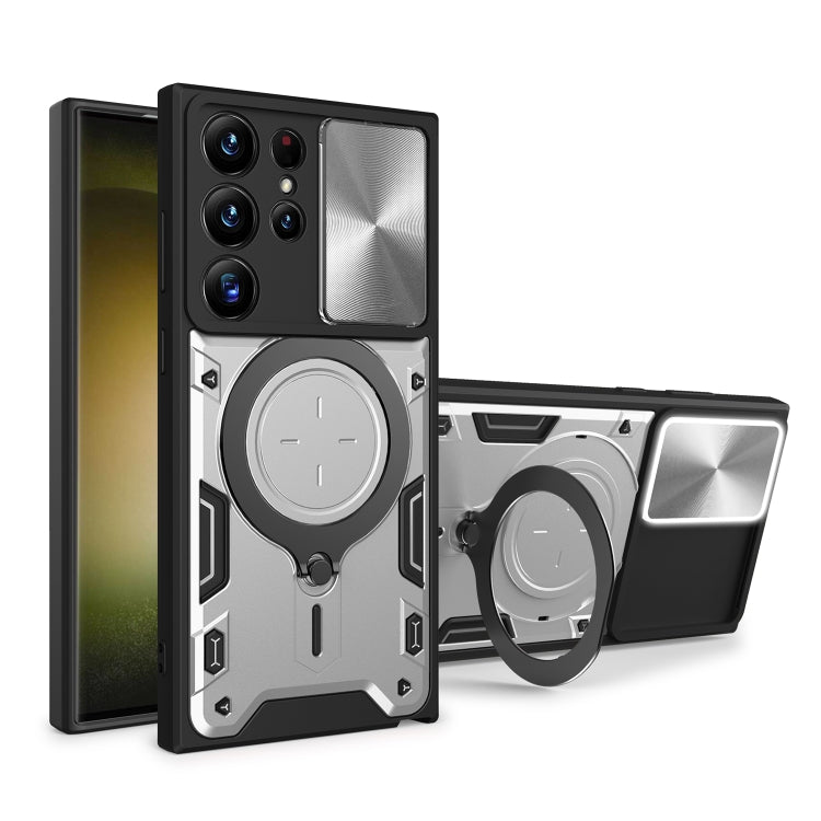 CD Texture Sliding Camshield Magnetic Holder Phone Case, For Samsung Galaxy A23 5G, For Samsung Galaxy A34 5G, For Samsung Galaxy A54 5G, For Samsung Galaxy S23 Ultra 5G
