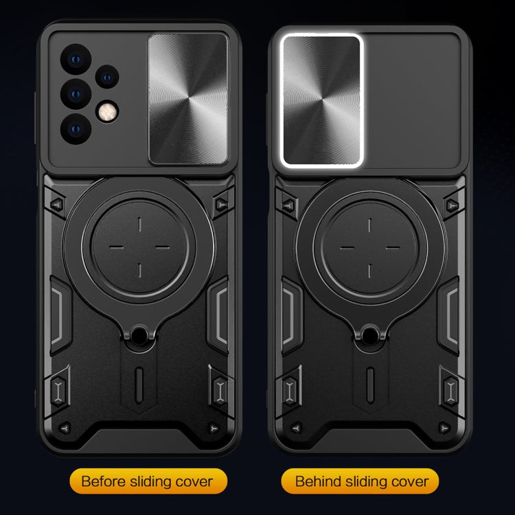 CD Texture Sliding Camshield Magnetic Holder Phone Case, For Samsung Galaxy A23 5G, For Samsung Galaxy A34 5G, For Samsung Galaxy A54 5G, For Samsung Galaxy S23 Ultra 5G