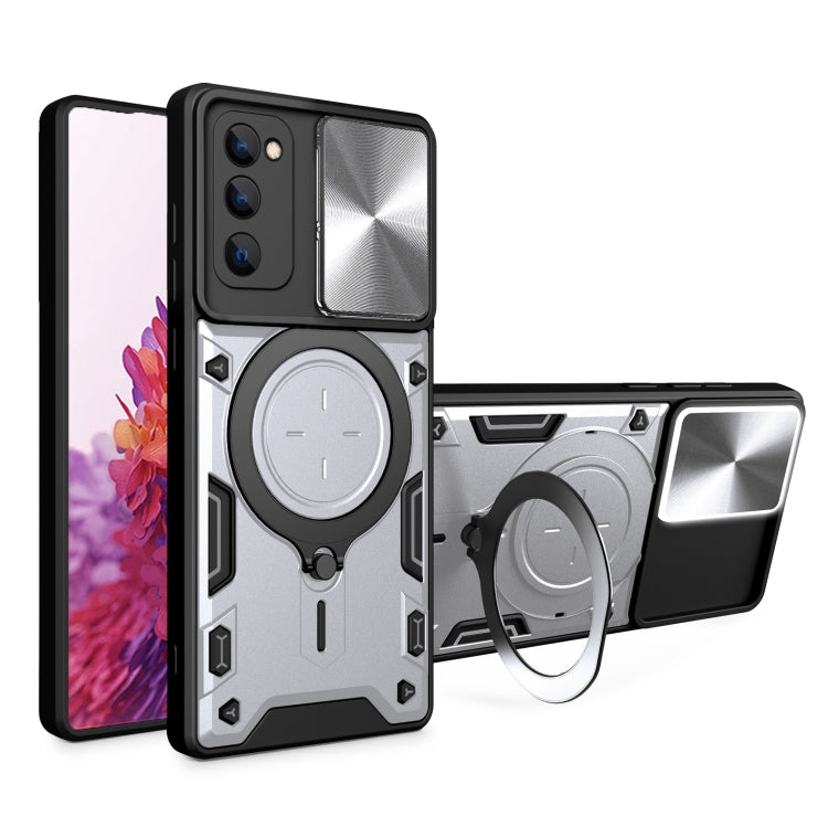 CD Texture Sliding Camshield Magnetic Holder Phone Case, For Samsung Galaxy S23+ 5G, For Samsung Galaxy S23 5G, For Samsung Galaxy S20 FE, For Samsung Galaxy A73 5G