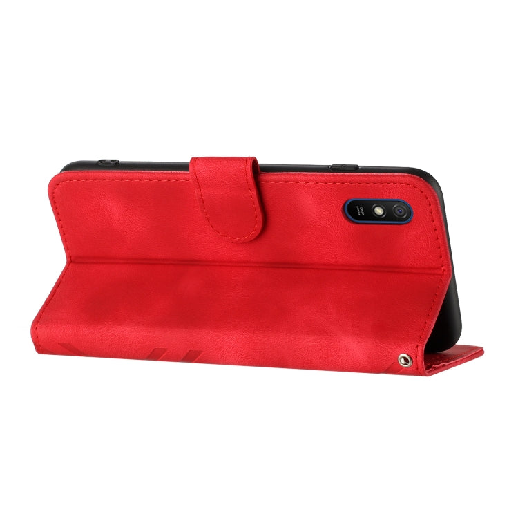 Line Pattern Skin Feel Leather Phone Case