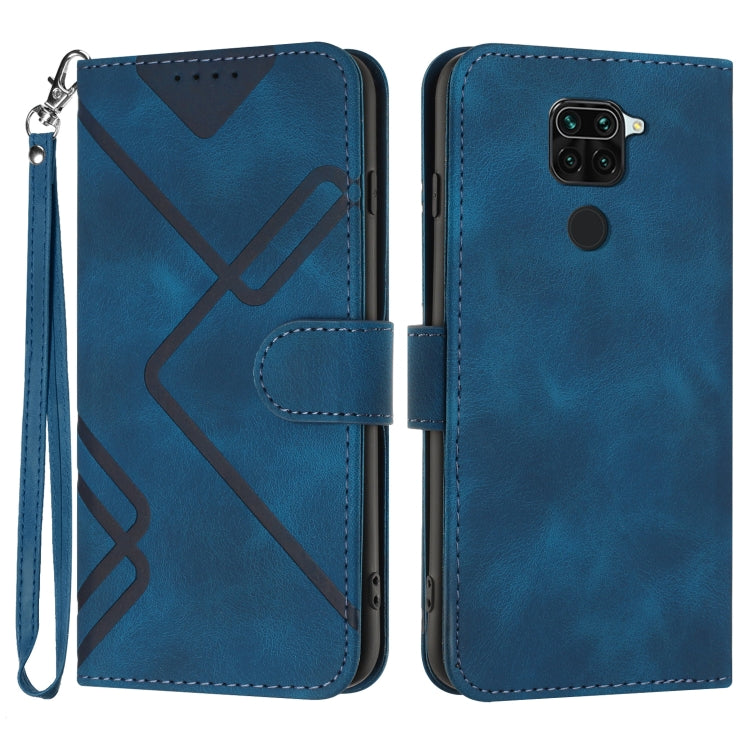 Line Pattern Skin Feel Leather Phone Case