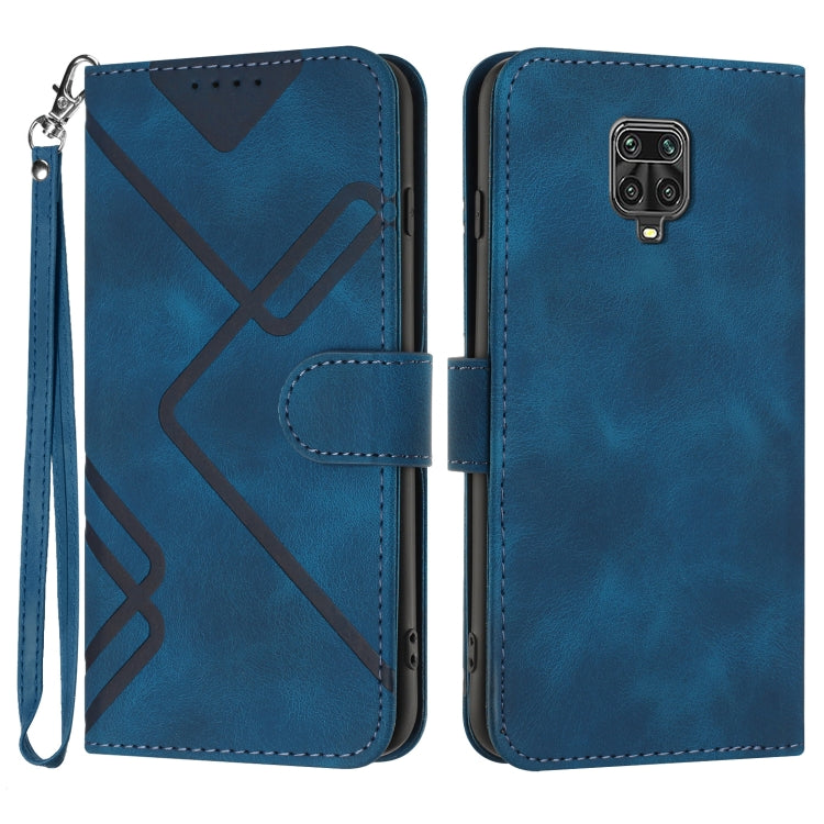 Line Pattern Skin Feel Leather Phone Case