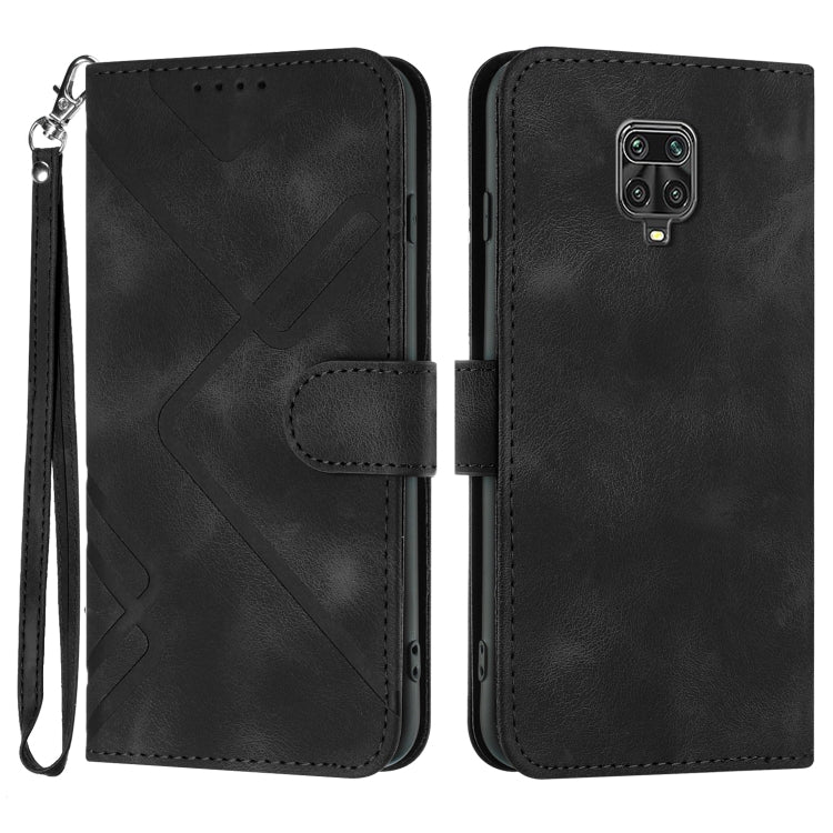 Line Pattern Skin Feel Leather Phone Case